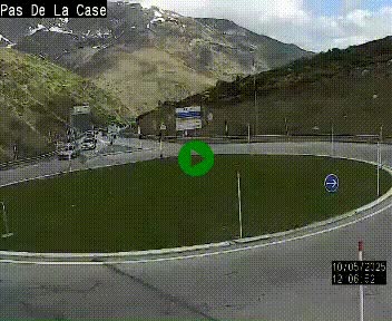 <h2>Webcam sur la N22 au niveau du poste frontière entre la France et Andorre à proximité de Pas de la Case à plus de 2000 mètres d'altitude</h2>