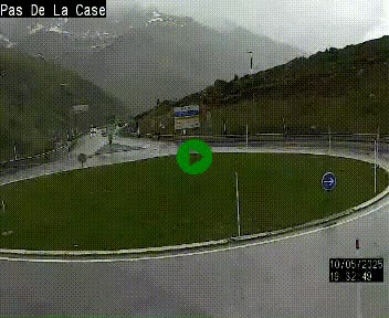 <h2>Webcam sur la N22 au niveau du poste frontière entre la France et Andorre à proximité de Pas de la Case à plus de 2000 mètres d'altitude</h2>