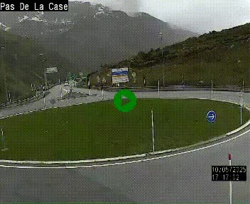<h2>Webcam sur la N22 au niveau du poste frontière entre la France et Andorre à proximité de Pas de la Case à plus de 2000 mètres d'altitude</h2>