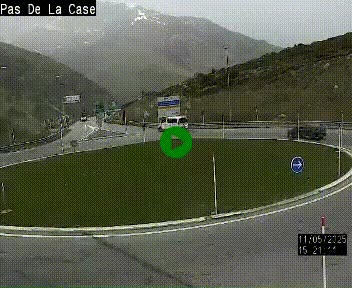 <h2>Webcam sur la N22 au niveau du poste frontière entre la France et Andorre à proximité de Pas de la Case à plus de 2000 mètres d'altitude</h2>
