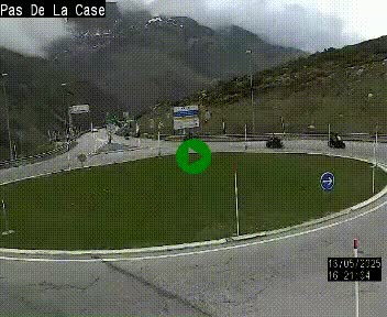 <h2>Webcam sur la N22 au niveau du poste frontière entre la France et Andorre à proximité de Pas de la Case à plus de 2000 mètres d'altitude</h2>