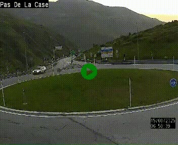 <h2>Webcam sur la N22 au niveau du poste frontière entre la France et Andorre à proximité de Pas de la Case à plus de 2000 mètres d'altitude</h2>