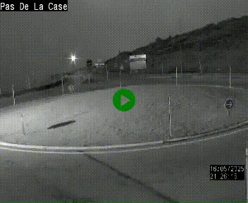 <h2>Webcam sur la N22 au niveau du poste frontière entre la France et Andorre à proximité de Pas de la Case à plus de 2000 mètres d'altitude</h2>