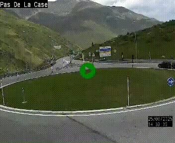 <h2>Webcam sur la N22 au niveau du poste frontière entre la France et Andorre à proximité de Pas de la Case à plus de 2000 mètres d'altitude</h2>
