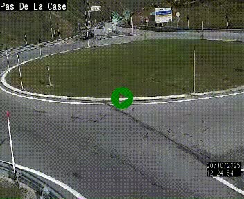 Webcam sur la N22 au niveau du poste frontière entre la France et Andorre à proximité de Pas de la Case à plus de 2000 mètres d'altitude