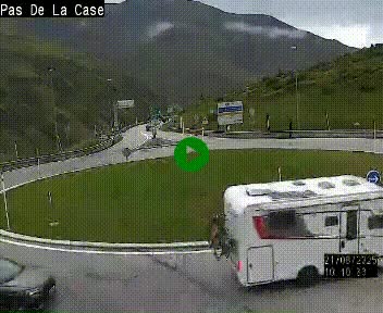 <h2>Webcam sur la N22 au niveau du poste frontière entre la France et Andorre à proximité de Pas de la Case à plus de 2000 mètres d'altitude</h2>