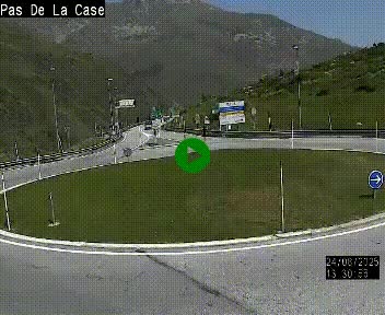 <h2>Webcam sur la N22 au niveau du poste frontière entre la France et Andorre à proximité de Pas de la Case à plus de 2000 mètres d'altitude</h2>