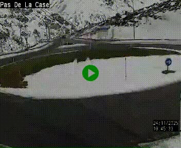 <h2>Webcam sur la N22 au niveau du poste frontière entre la France et Andorre à proximité de Pas de la Case à plus de 2000 mètres d'altitude</h2>