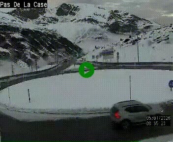<h2>Webcam sur la N22 au niveau du poste frontière entre la France et Andorre à proximité de Pas de la Case à plus de 2000 mètres d'altitude</h2>