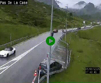 <h2>Webcam sur la N22 au niveau du poste frontière entre la France et Andorre à proximité de Pas de la Case à plus de 2000 mètres d'altitude</h2>