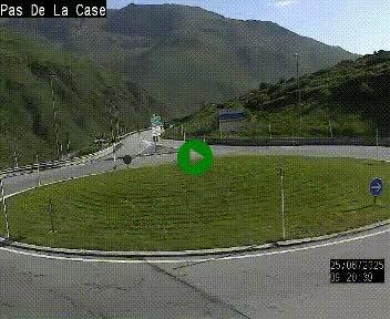 <h2>Webcam sur la N22 au niveau du poste frontière entre la France et Andorre à proximité de Pas de la Case à plus de 2000 mètres d'altitude</h2>
