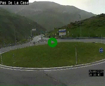 <h2>Webcam sur la N22 au niveau du poste frontière entre la France et Andorre à proximité de Pas de la Case à plus de 2000 mètres d'altitude</h2>