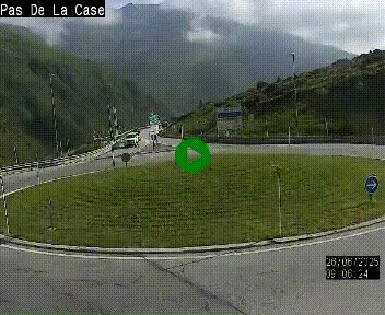 <h2>Webcam sur la N22 au niveau du poste frontière entre la France et Andorre à proximité de Pas de la Case à plus de 2000 mètres d'altitude</h2>