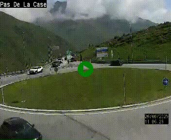 <h2>Webcam sur la N22 au niveau du poste frontière entre la France et Andorre à proximité de Pas de la Case à plus de 2000 mètres d'altitude</h2>