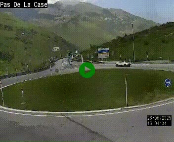 <h2>Webcam sur la N22 au niveau du poste frontière entre la France et Andorre à proximité de Pas de la Case à plus de 2000 mètres d'altitude</h2>