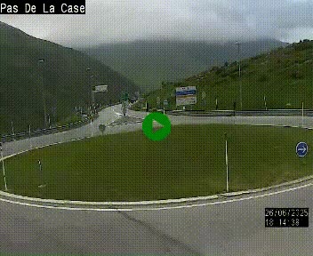 <h2>Webcam sur la N22 au niveau du poste frontière entre la France et Andorre à proximité de Pas de la Case à plus de 2000 mètres d'altitude</h2>