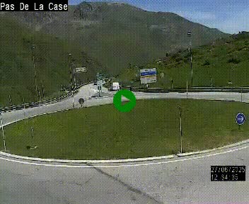 <h2>Webcam sur la N22 au niveau du poste frontière entre la France et Andorre à proximité de Pas de la Case à plus de 2000 mètres d'altitude</h2>