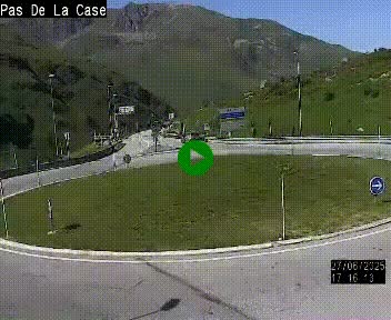 <h2>Webcam sur la N22 au niveau du poste frontière entre la France et Andorre à proximité de Pas de la Case à plus de 2000 mètres d'altitude</h2>