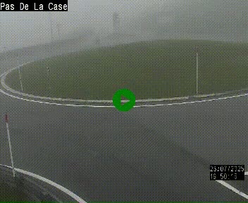 <h2>Webcam sur la N22 au niveau du poste frontière entre la France et Andorre à proximité de Pas de la Case à plus de 2000 mètres d'altitude</h2>