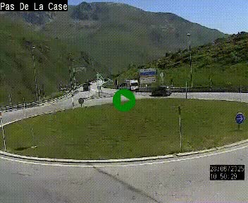 <h2>Webcam sur la N22 au niveau du poste frontière entre la France et Andorre à proximité de Pas de la Case à plus de 2000 mètres d'altitude</h2>