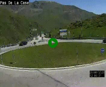 <h2>Webcam sur la N22 au niveau du poste frontière entre la France et Andorre à proximité de Pas de la Case à plus de 2000 mètres d'altitude</h2>