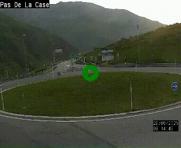 <h2>Webcam sur la N22 au niveau du poste frontière entre la France et Andorre à proximité de Pas de la Case à plus de 2000 mètres d'altitude</h2>