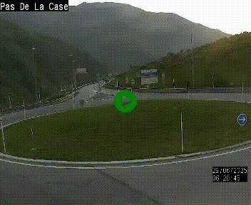 <h2>Webcam sur la N22 au niveau du poste frontière entre la France et Andorre à proximité de Pas de la Case à plus de 2000 mètres d'altitude</h2>