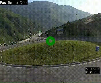 <h2>Webcam sur la N22 au niveau du poste frontière entre la France et Andorre à proximité de Pas de la Case à plus de 2000 mètres d'altitude</h2>