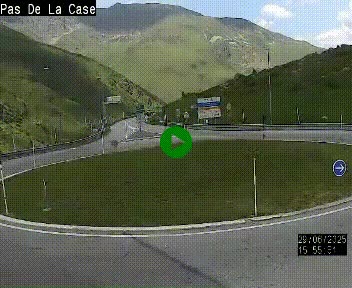 <h2>Webcam sur la N22 au niveau du poste frontière entre la France et Andorre à proximité de Pas de la Case à plus de 2000 mètres d'altitude</h2>