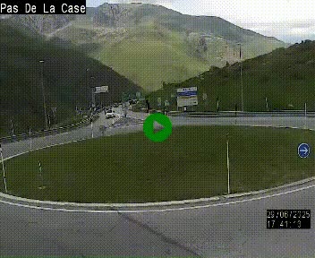 <h2>Webcam sur la N22 au niveau du poste frontière entre la France et Andorre à proximité de Pas de la Case à plus de 2000 mètres d'altitude</h2>