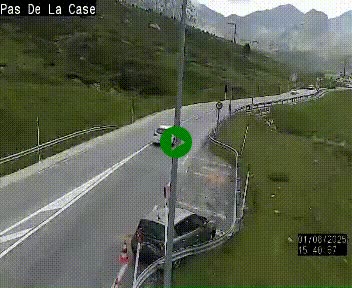 <h2>Webcam sur la N22 au niveau du poste frontière entre la France et Andorre à proximité de Pas de la Case à plus de 2000 mètres d'altitude</h2>