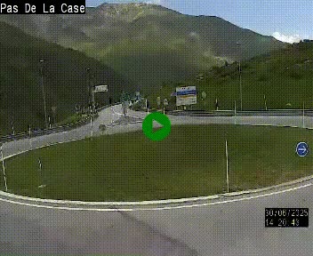 <h2>Webcam sur la N22 au niveau du poste frontière entre la France et Andorre à proximité de Pas de la Case à plus de 2000 mètres d'altitude</h2>