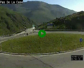 <h2>Webcam sur la N22 au niveau du poste frontière entre la France et Andorre à proximité de Pas de la Case à plus de 2000 mètres d'altitude</h2>