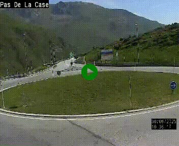 <h2>Webcam sur la N22 au niveau du poste frontière entre la France et Andorre à proximité de Pas de la Case à plus de 2000 mètres d'altitude</h2>