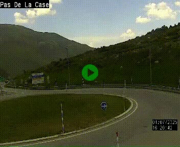 <h2>Webcam sur la N22 au niveau du poste frontière entre la France et Andorre à proximité de Pas de la Case à plus de 2000 mètres d'altitude</h2>