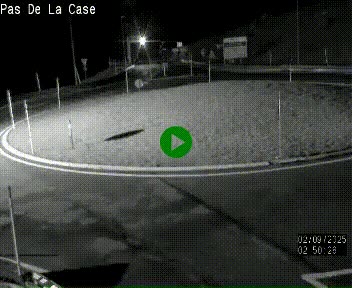 <h2>Webcam sur la N22 au niveau du poste frontière entre la France et Andorre à proximité de Pas de la Case à plus de 2000 mètres d'altitude</h2>