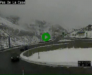 <h2>Webcam sur la N22 au niveau du poste frontière entre la France et Andorre à proximité de Pas de la Case à plus de 2000 mètres d'altitude</h2>