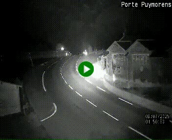 Webcam Col du Puymorens sur N320, en direction de Pas de la Casa (Andorre)