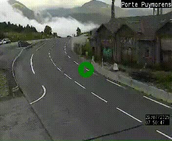Webcam Col du Puymorens sur N320, en direction de Pas de la Casa (Andorre)