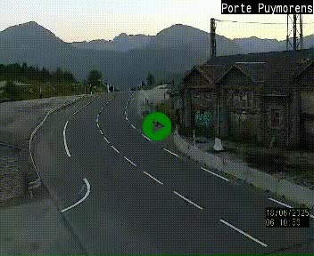 Webcam Col du Puymorens sur N320, en direction de Pas de la Casa (Andorre)