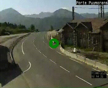 Webcam Col du Puymorens sur N320, en direction de Pas de la Casa (Andorre)