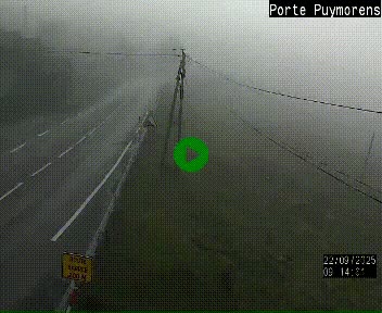 Webcam Col du Puymorens sur N320, en direction de Pas de la Casa (Andorre)