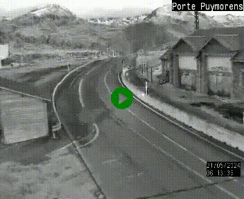 Webcam Col du Puymorens sur N320, en direction de Pas de la Casa (Andorre)