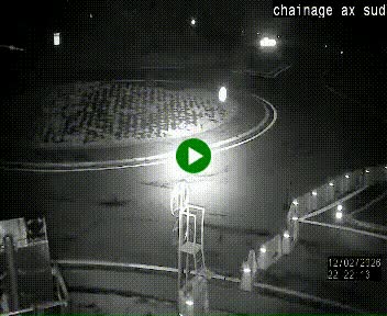 <h2>Webcam au nord d'Ax-les-Thermes au niveau de l'aire de chaînage de la N20. Vue orientée vers les Pyrénées, en direction de Pas de la Case</h2>