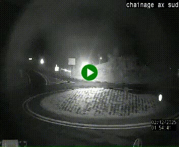 <h2>Webcam au nord d'Ax-les-Thermes au niveau de l'aire de chaînage de la N20. Vue orientée vers les Pyrénées, en direction de Pas de la Case</h2>