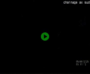 <h2>Webcam au nord d'Ax-les-Thermes au niveau de l'aire de chaînage de la N20. Vue orientée vers les Pyrénées, en direction de Pas de la Case</h2>