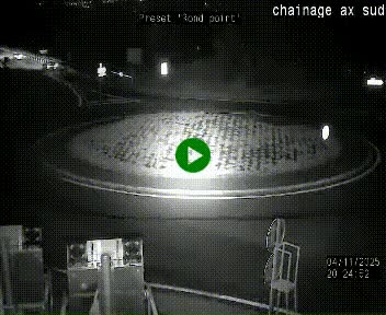 <h2>Webcam au nord d'Ax-les-Thermes au niveau de l'aire de chaînage de la N20. Vue orientée vers les Pyrénées, en direction de Pas de la Case</h2>