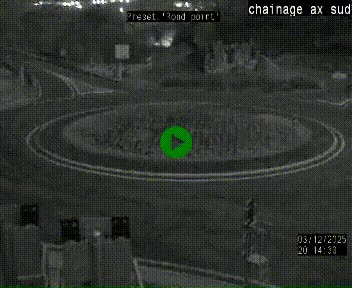 <h2>Webcam au nord d'Ax-les-Thermes au niveau de l'aire de chaînage de la N20. Vue orientée vers les Pyrénées, en direction de Pas de la Case</h2>