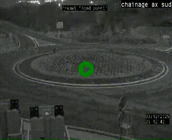 <h2>Webcam au nord d'Ax-les-Thermes au niveau de l'aire de chaînage de la N20. Vue orientée vers les Pyrénées, en direction de Pas de la Case</h2>