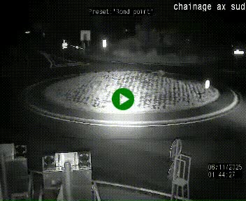 <h2>Webcam au nord d'Ax-les-Thermes au niveau de l'aire de chaînage de la N20. Vue orientée vers les Pyrénées, en direction de Pas de la Case</h2>